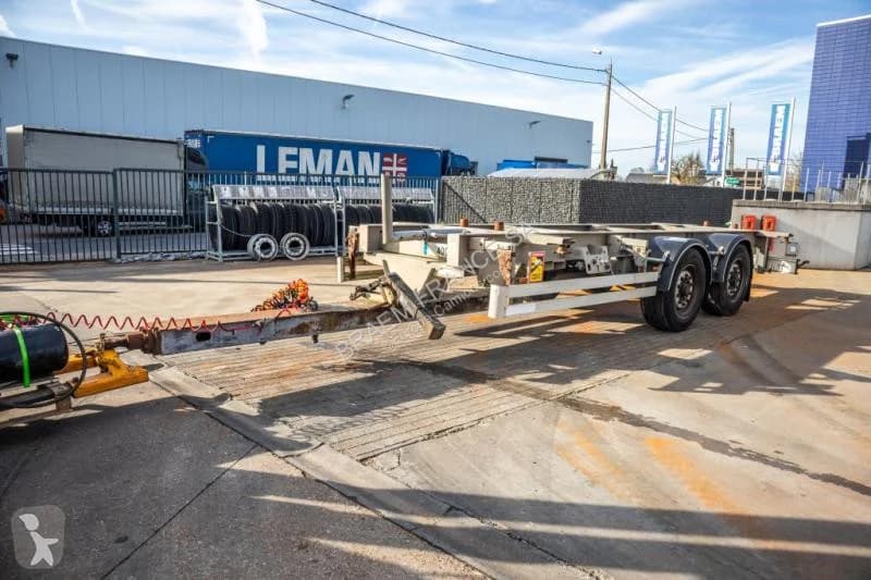 Remorque Alcar porte container  PORTE CAISSE 2 essieux occasion