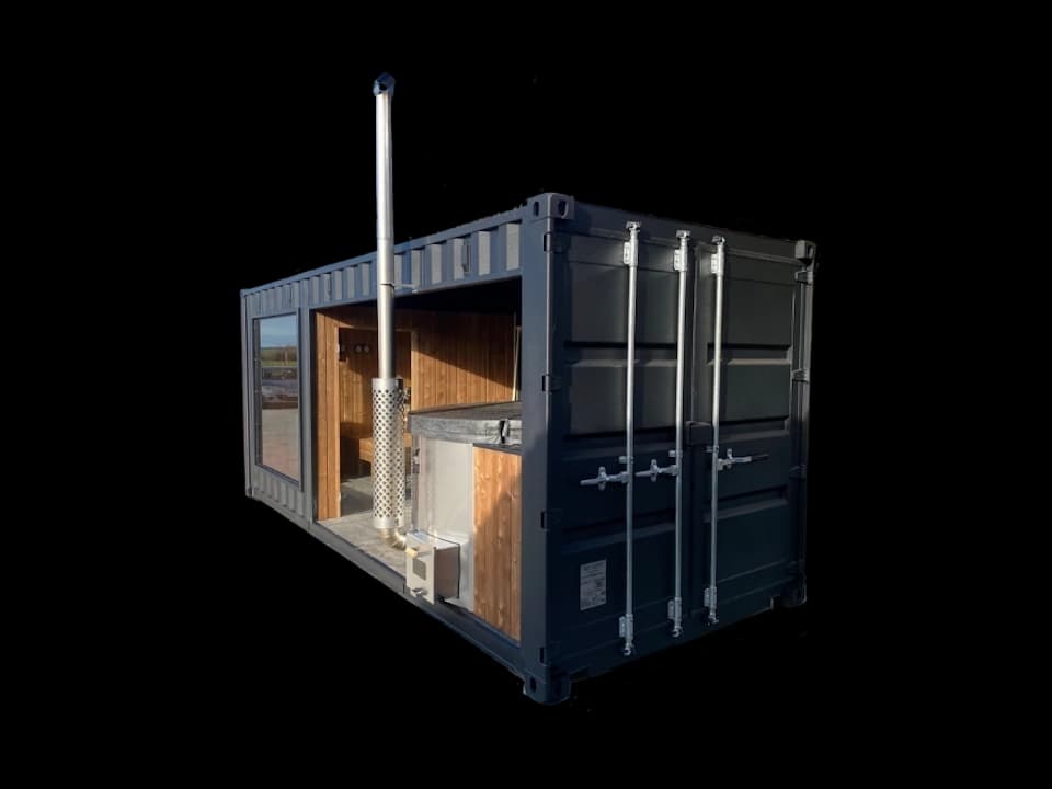 Container aménagé en Spa 15 m² pour 4 à 6 personnes