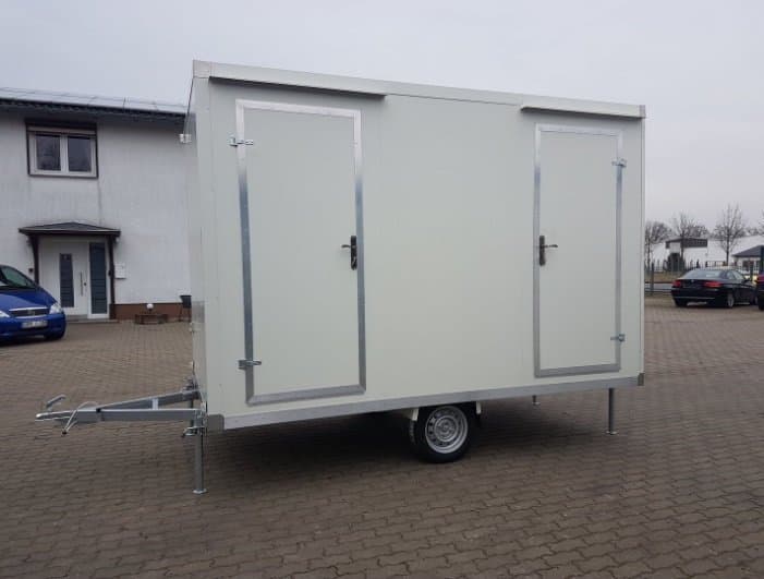 Remorque Sanitaire avec toilette double 3,50x2M 750KG