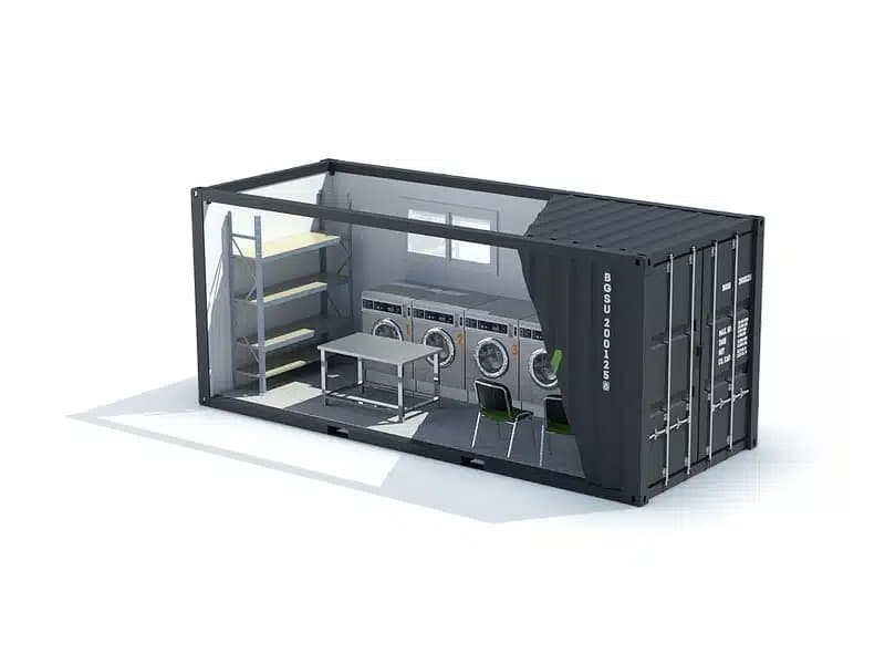 Container laverie blanchisserie